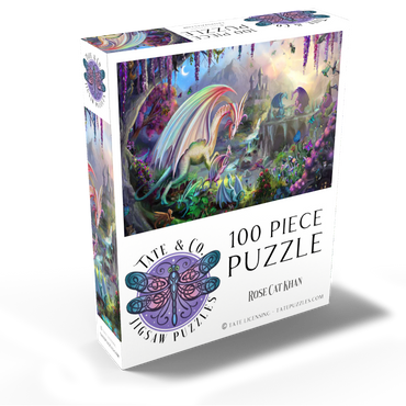 Dragon Valley - Rose Cat Khan 100 Jigsaw Puzzle box view2