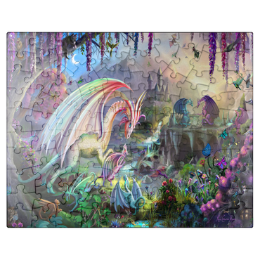 puzzleplate Dragon Valley - Rose Cat Khan 100 Jigsaw Puzzle
