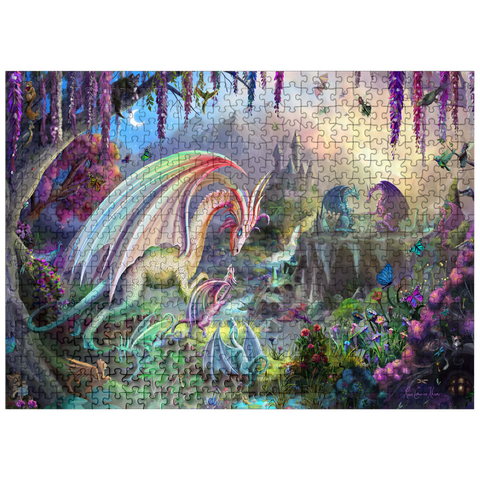 puzzleplate Dragon Valley - Rose Cat Khan 500 Jigsaw Puzzle