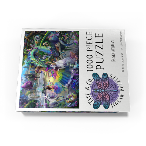 Dragon's Garden - Rose Cat Khan 1000 Jigsaw Puzzle box view3