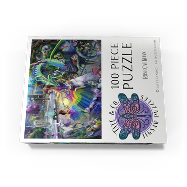 Dragon's Garden - Rose Cat Khan 100 Jigsaw Puzzle box view3