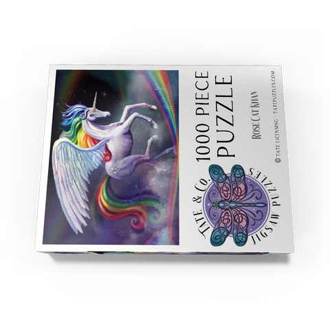 Rainbow Dancer Unicorn - Rose Cat Khan 1000 Jigsaw Puzzle box view3