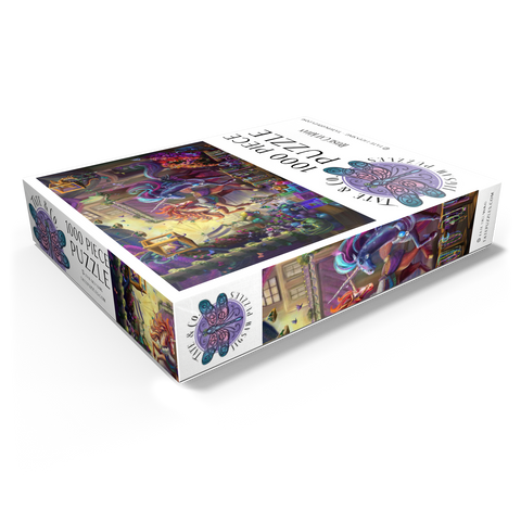 Twilight Unicorn Marketplace - Rose Cat Khan 1000 Jigsaw Puzzle box view1