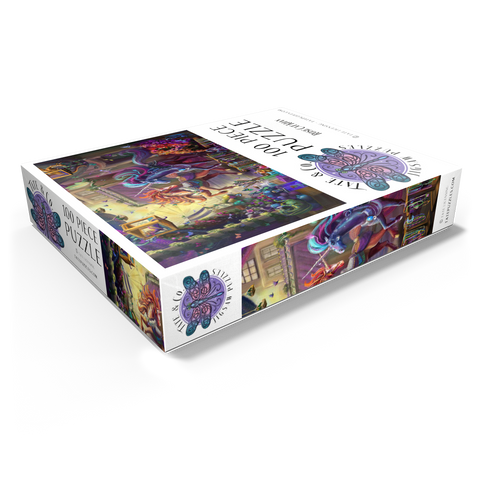 Twilight Unicorn Marketplace - Rose Cat Khan 100 Jigsaw Puzzle box view1