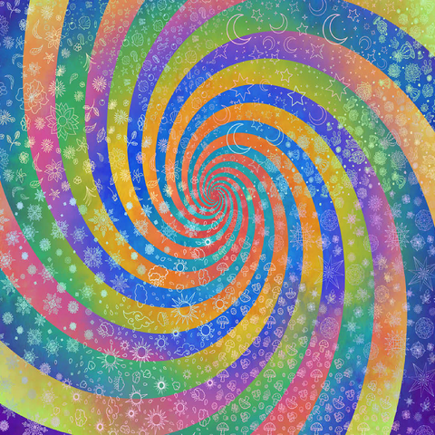 Swirl Rainbow Challenge - Rose Cat Khan 100 Jigsaw Puzzle 3D Modell