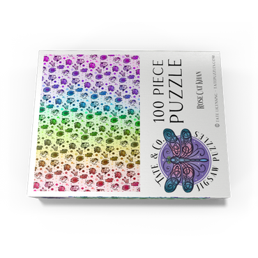 Dice Critters Challenge - Rose Cat Khan 100 Jigsaw Puzzle box view3