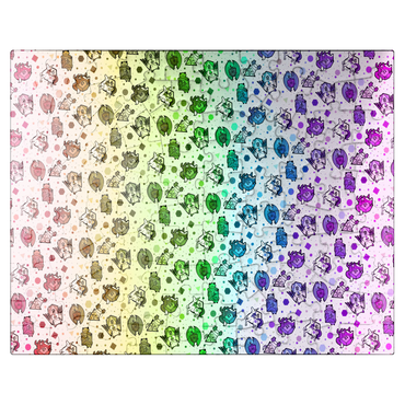 puzzleplate Dice Critters Challenge - Rose Cat Khan 100 Jigsaw Puzzle