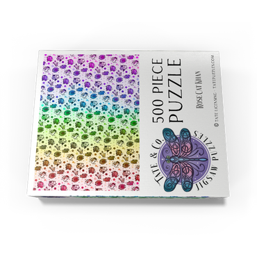Dice Critters Challenge - Rose Cat Khan 500 Jigsaw Puzzle box view3