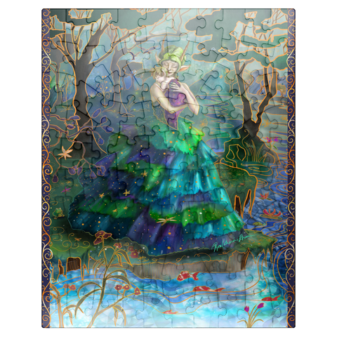 puzzleplate Forest Mother - Rose Cat Khan 100 Jigsaw Puzzle