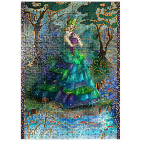puzzleplate Forest Mother - Rose Cat Khan 500 Jigsaw Puzzle