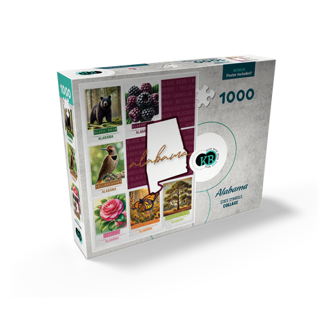 Alabama: State Symbols Poster 1000 Jigsaw Puzzle box view2