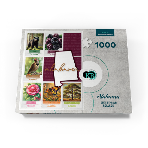 Alabama: State Symbols Poster 1000 Jigsaw Puzzle box view3