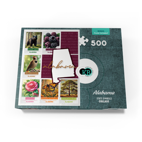 Alabama: State Symbols Poster 500 Jigsaw Puzzle box view3