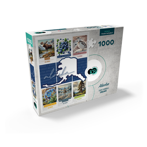 Alaska: State Symbols Poster 1000 Jigsaw Puzzle box view2