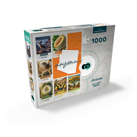 Arizona: State Symbols Poster 1000 Jigsaw Puzzle box view2