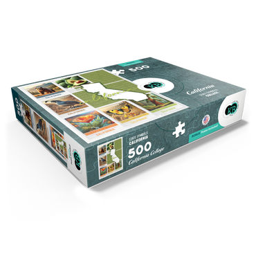 California: State Symbols Poster 500 Jigsaw Puzzle box view1