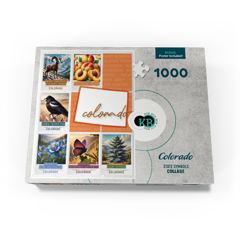 Colorado: State Symbols Poster 1000 Jigsaw Puzzle box view3