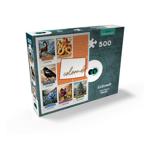 Colorado: State Symbols Poster 500 Jigsaw Puzzle box view2