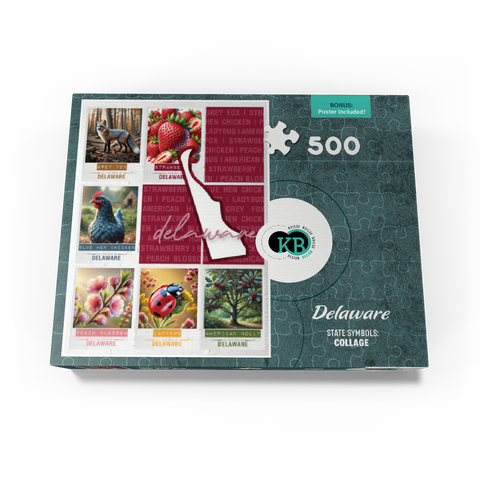Delaware: State Symbols Poster 500 Jigsaw Puzzle box view3