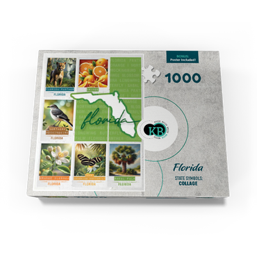 Florida: State Symbols Poster 1000 Jigsaw Puzzle box view3
