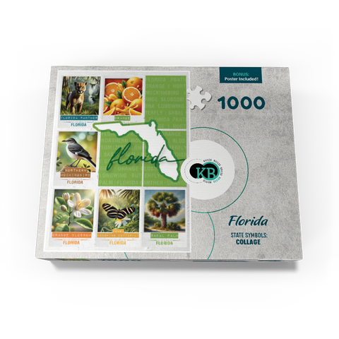 Florida: State Symbols Poster 1000 Jigsaw Puzzle box view3