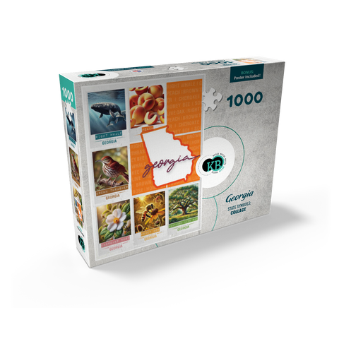 Georgia: State Symbols Poster 1000 Jigsaw Puzzle box view2