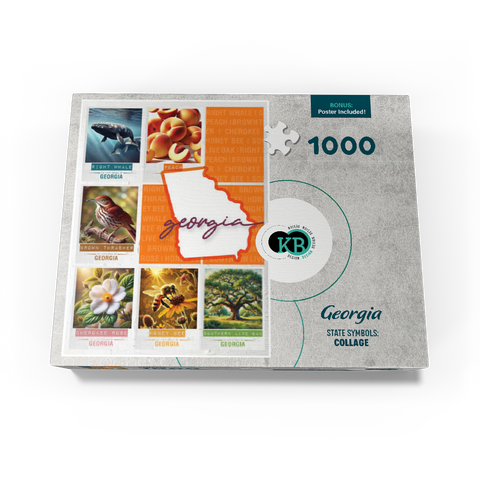 Georgia: State Symbols Poster 1000 Jigsaw Puzzle box view3