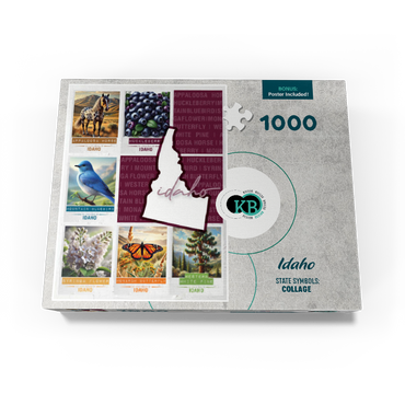 Idaho: State Symbols Poster 1000 Jigsaw Puzzle box view3