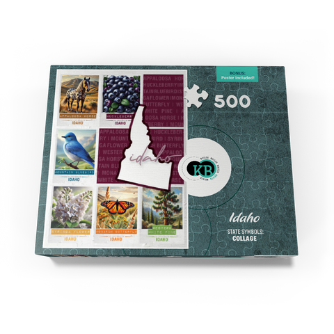 Idaho: State Symbols Poster 500 Jigsaw Puzzle box view3