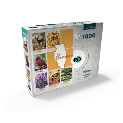 Illinois: State Symbols Poster 1000 Jigsaw Puzzle box view2
