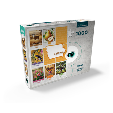 Iowa: State Symbols Poster 1000 Jigsaw Puzzle box view2