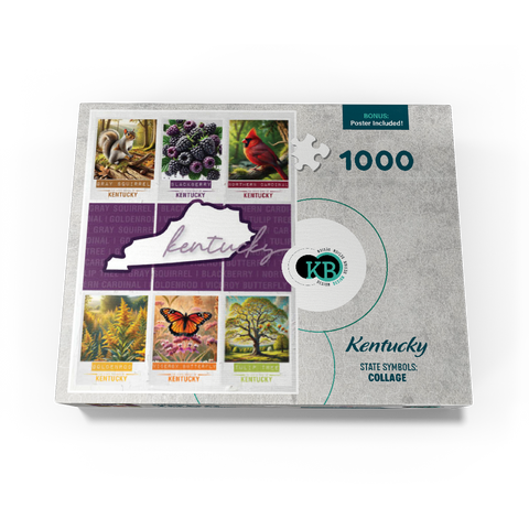 Kentucky: State Symbols Poster 1000 Jigsaw Puzzle box view3