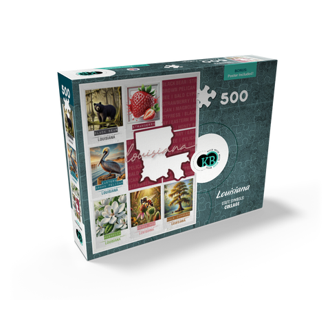Louisiana: State Symbols Poster 500 Jigsaw Puzzle box view2