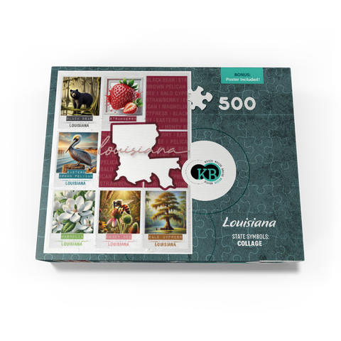 Louisiana: State Symbols Poster 500 Jigsaw Puzzle box view3