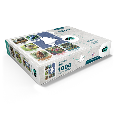 Maine: State Symbols Poster 1000 Jigsaw Puzzle box view1