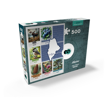 Maine: State Symbols Poster 500 Jigsaw Puzzle box view2