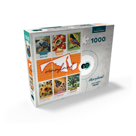 Maryland: State Symbols Poster 1000 Jigsaw Puzzle box view2