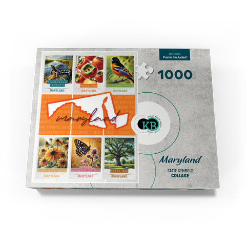 Maryland: State Symbols Poster 1000 Jigsaw Puzzle box view3