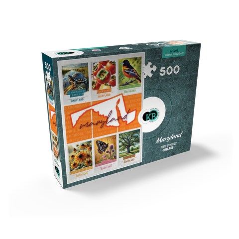 Maryland: State Symbols Poster 500 Jigsaw Puzzle box view2