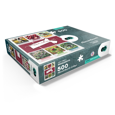 Massachusetts: State Symbols Poster 500 Jigsaw Puzzle box view1