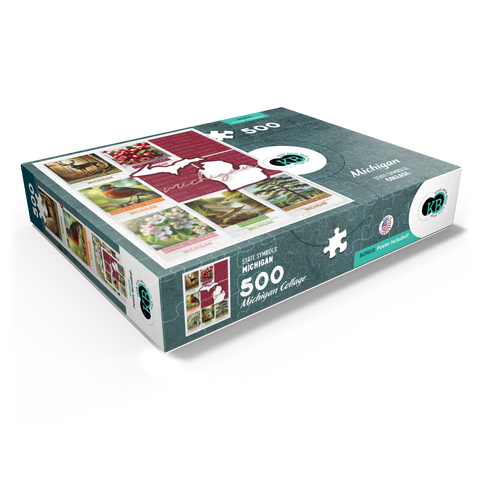 Michigan: State Symbols Poster 500 Jigsaw Puzzle box view1