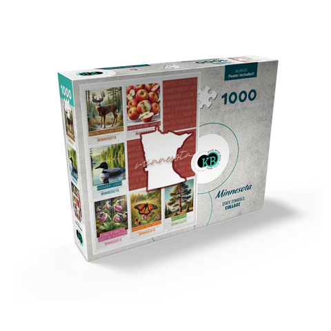 Minnesota: State Symbols Poster 1000 Jigsaw Puzzle box view2