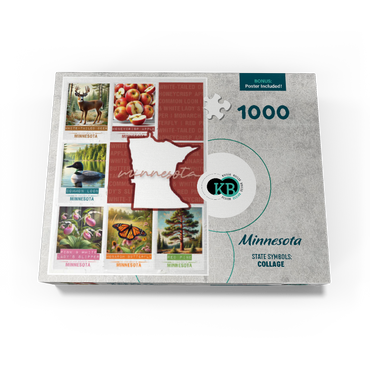 Minnesota: State Symbols Poster 1000 Jigsaw Puzzle box view3