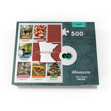 Minnesota: State Symbols Poster 500 Jigsaw Puzzle box view3