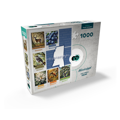 Mississippi: State Symbols Poster 1000 Jigsaw Puzzle box view2