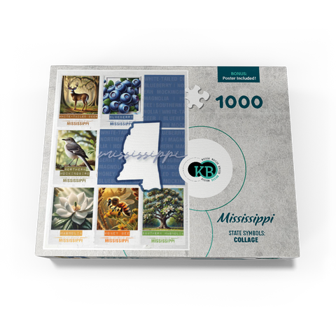Mississippi: State Symbols Poster 1000 Jigsaw Puzzle box view3