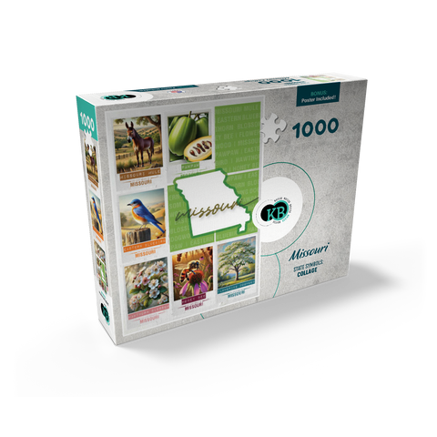 Missouri: State Symbols Poster 1000 Jigsaw Puzzle box view2