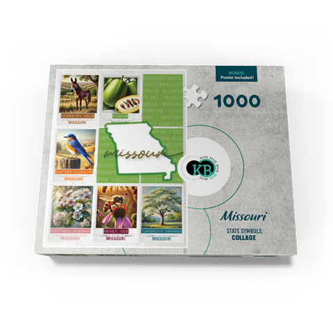 Missouri: State Symbols Poster 1000 Jigsaw Puzzle box view3