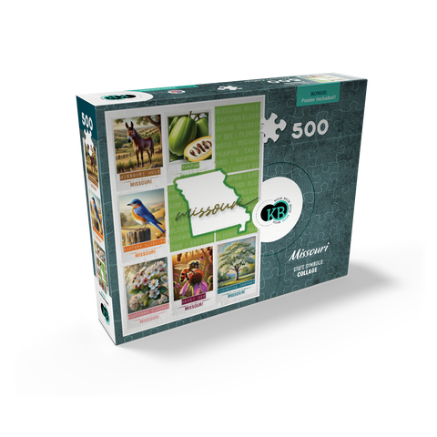 Missouri: State Symbols Poster 500 Jigsaw Puzzle box view2