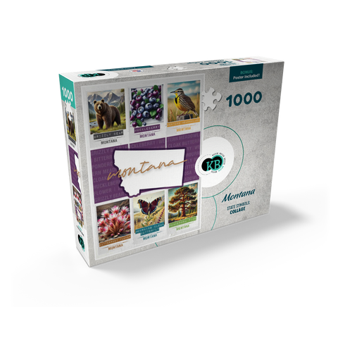 Montana: State Symbols Poster 1000 Jigsaw Puzzle box view2